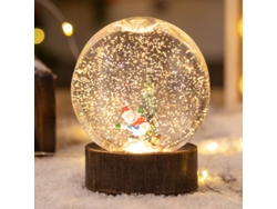 Luz nocturna navideña decorativa Yuysan, bola de cristal brillante, estilo C