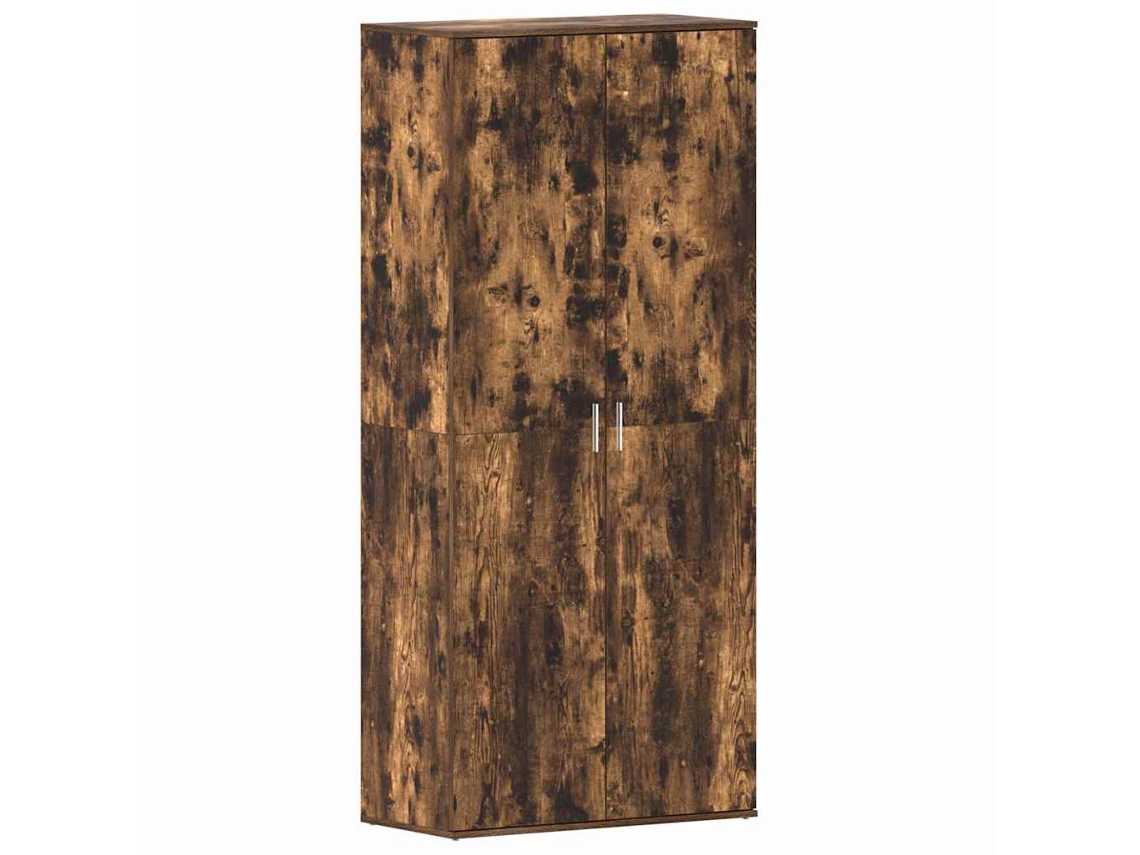 Zapatero con puerta de roble ahumado y madera procesada MAISON EXCLUSIVE (80x39x178 cm)
