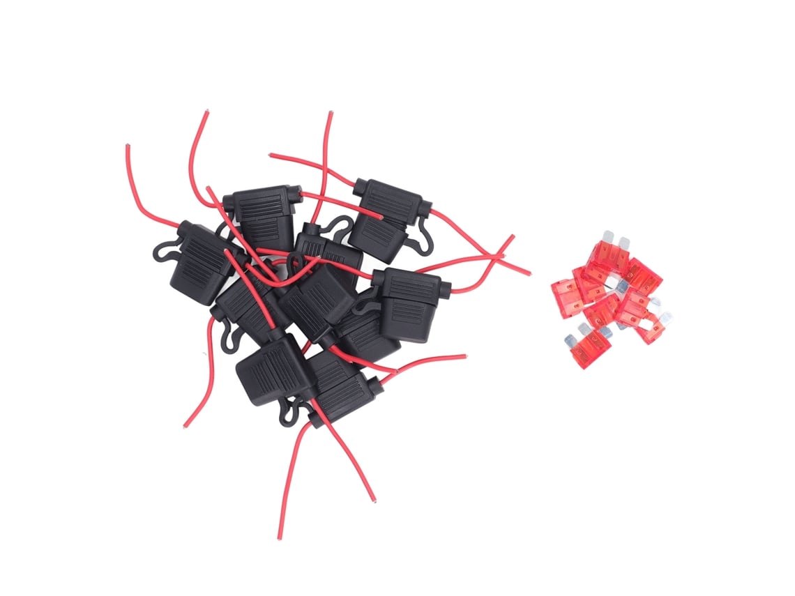 Kit de 30 portafusibles para coche 12 22awg 32v 30a atc/ato sunflare