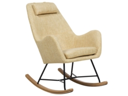 Silla mecedora BELIANI Arrie de Poliéster Amarillo 48x92x116