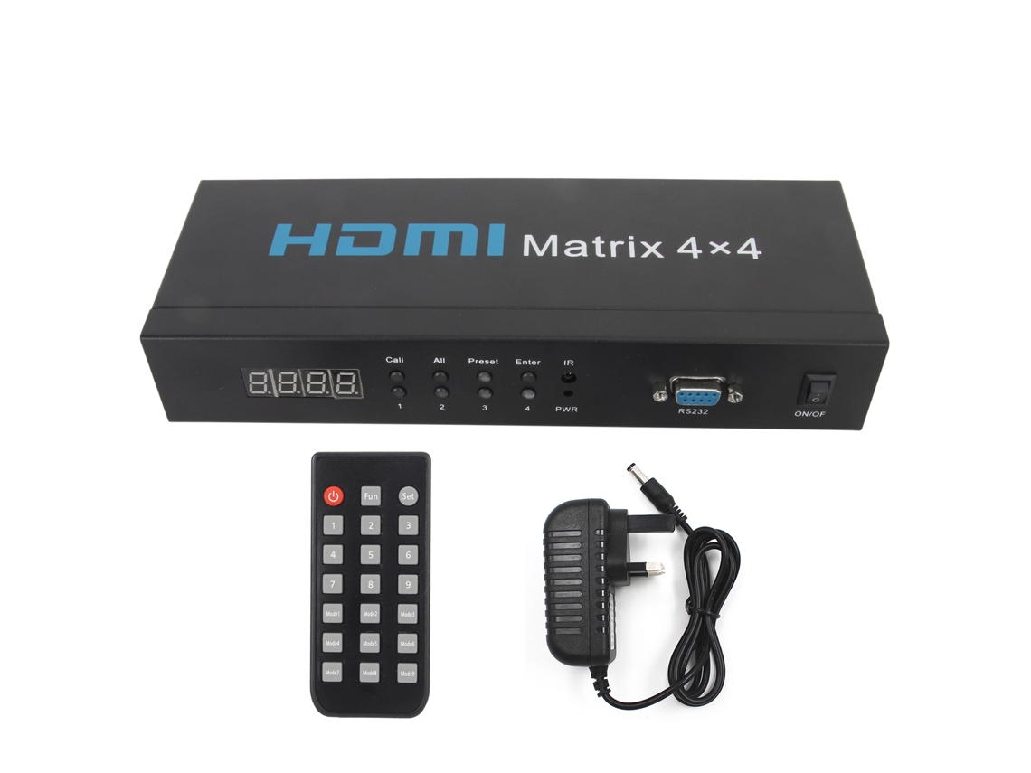 Conmutador HDMI 4x4 4K 30Hz LAXISCREED
