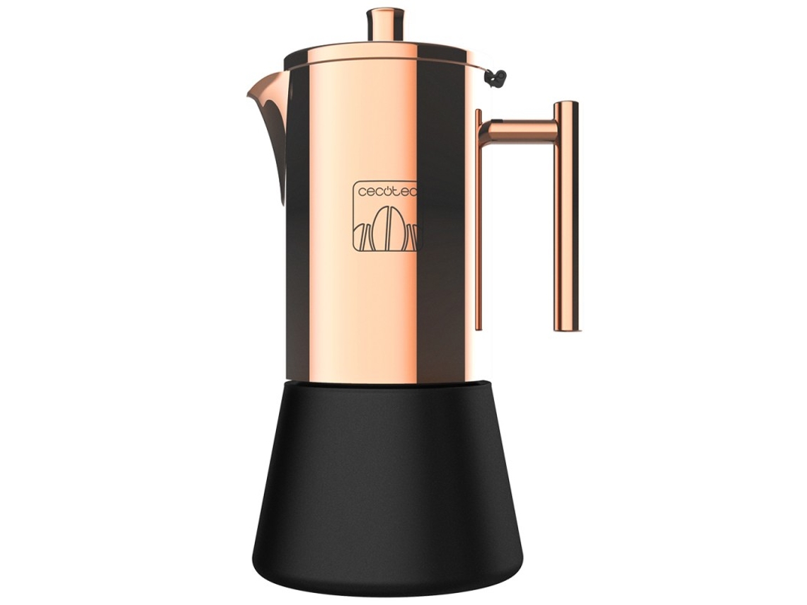 Cecotec Cafetera Italiana Moking 200. Fabricada En Acero Inox, Apto Para Cocinas De Gas, Eléctrica O Vitrocerámica