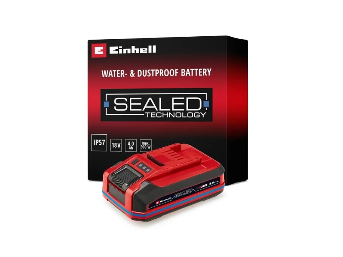 Batería impermeable Einhell Pxc Plus sellada de 4,0 Ah (iones de litio, 18 V, protegida contra polvo y chorros de agua)