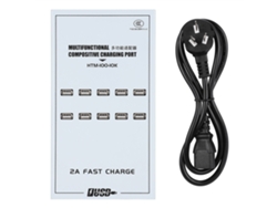 Cargador Usb Multifuncional De 10 Puertos Con Carga Rápida Inteligente De 2 A.