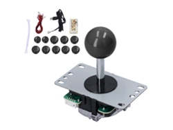 Kit De Joystick Arcade Diy Com Codificador Zero Delay 10 Botões Para Mame Pc Windows Qm070901