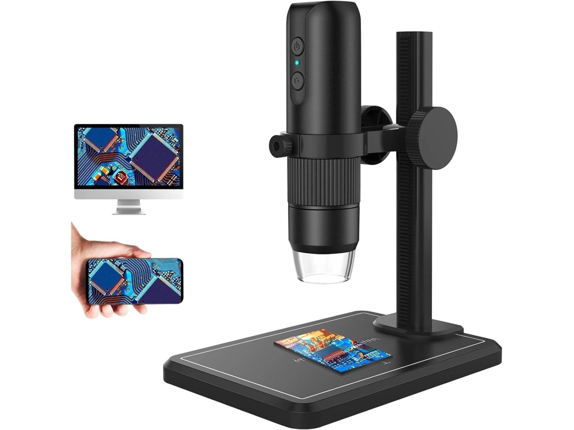 Microscopio Digital Usb Profesional Con 8 Led, Endoscopio, Zoom De 1600x Y Lupa.