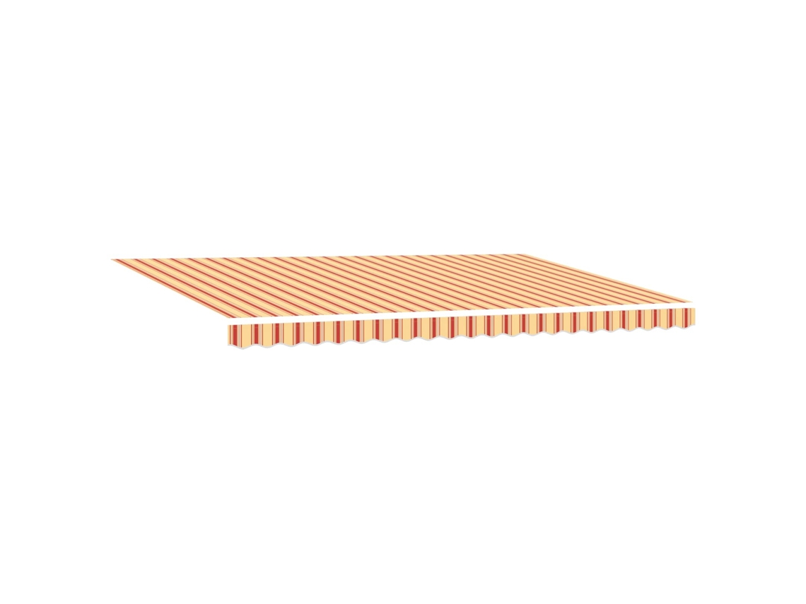 Maison Exclusive - Toldo Retráctil Amarillo Y Naranja 500 X 300 X 165 Cm