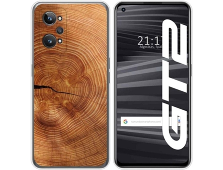 Carcasa para Realme GT 2 5G TUMUNDOSMARTPHONE Dibujos Madera 04 Multicolor