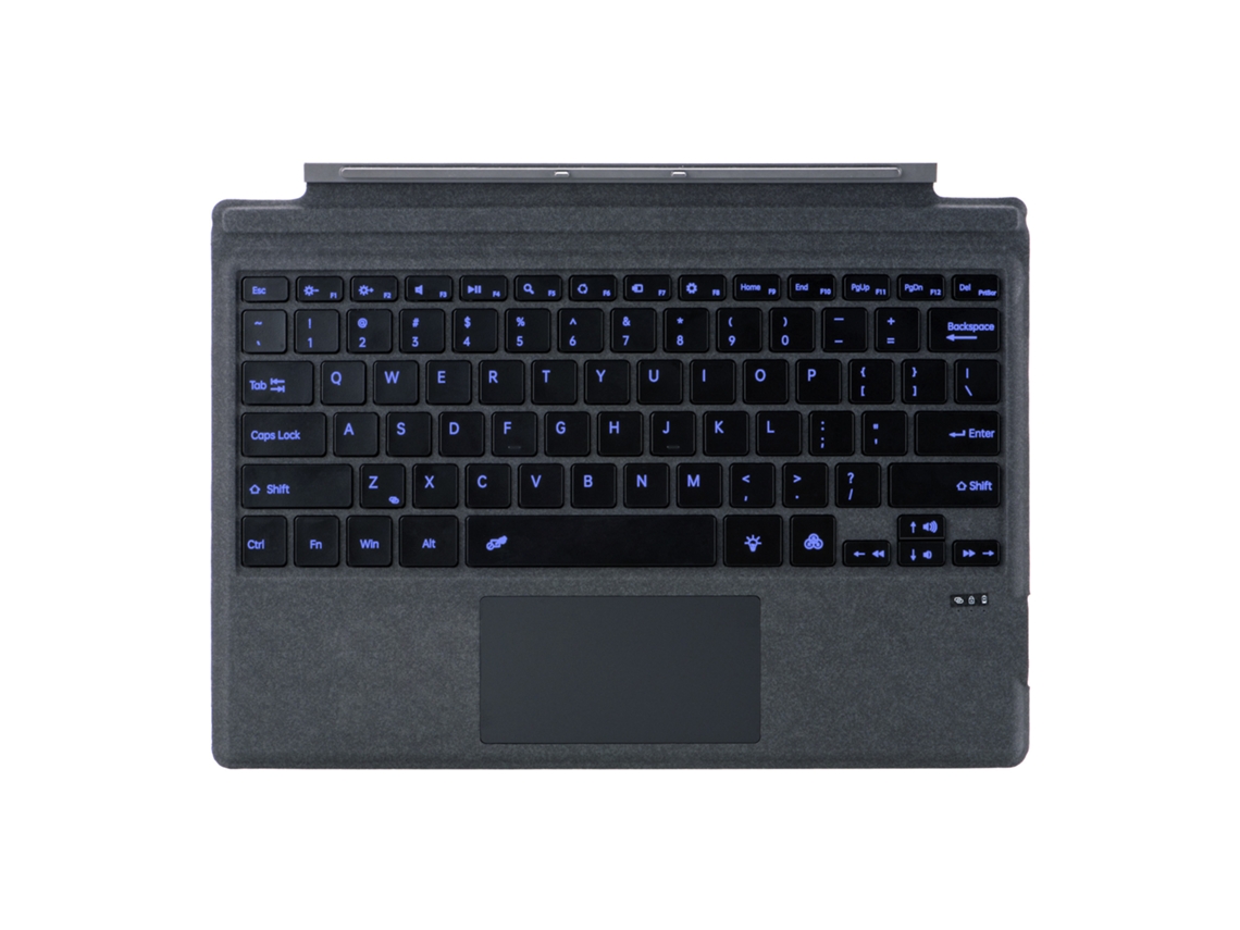 Teclado magnético inalámbrico Bluetooth Yunzii negro para Surface Pro 8/9/10/11 de segunda generación (versión retroiluminada)