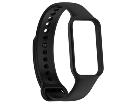 Pulseira de silicone para Xiaomi smart Band 8 Active, Redmi Band 2 Negro