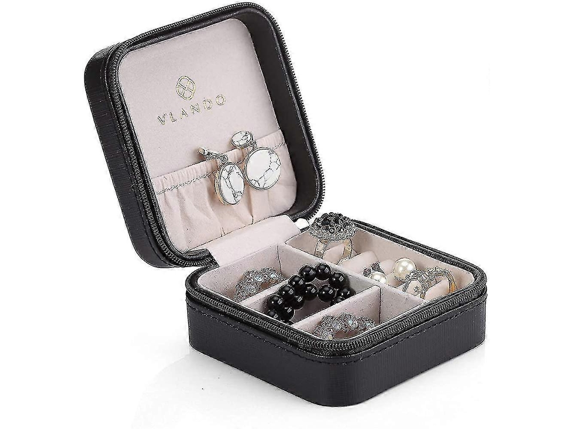 Mini joyero, pequeño organizador de viaje, organizador de joyas Hengjian
