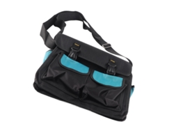 Mochila Grande Multifuncional Para Herramientas Con Correa Cruzada, Azul Y Negro, Oxford Y Lona.