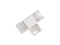Conector T Hippopotamus para tira LED RGB 12-24V DC ancho 10mm 10mm