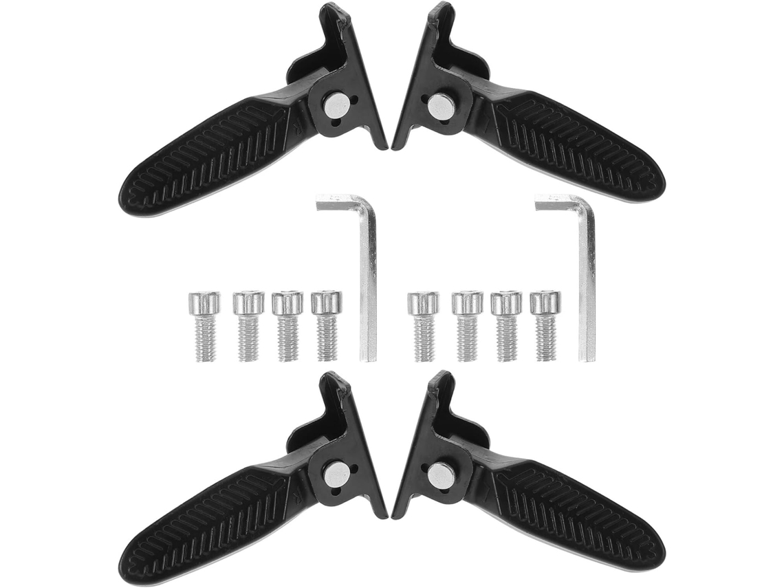 2 Pares De Pedales Traseros Plegables De Nailon Antideslizantes Para Bicicletas Con Reposapiés Para Pasajeros Para Bicicletas De Montaña Y
