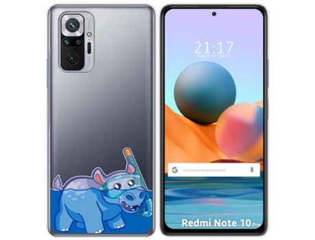 Carcasa Xiaomi Redmi Note 10 Pro TUMUNDOSMARTPHONE Dibujos Transparente Multicolor