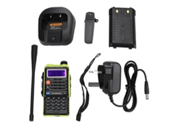 Rádio Walkie Talkie Bf Uvb2plus Vhf Sem Fio Bateria De Íons De Lítio Rechargeável De Duas Vias Portátil