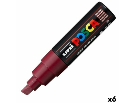 Rotuladores POSCA pc-8k grená 6 unidades
