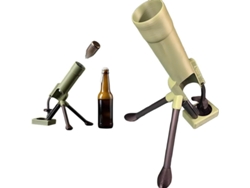Abrebotellas Creativo Con Sistema De Expulsión De Tapas Tipo Cartucho, 51 Mm, Estilo Militar - Beige - Tommy01