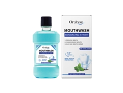 Enjuague bucal azul Fresh Breath para un aliento fresco