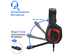 Auriculares Para Juegos Anivia Mh602 Con Micrófono Con Cancelación De Ruido, Circumaurales, Conector De 3,5 Mm.