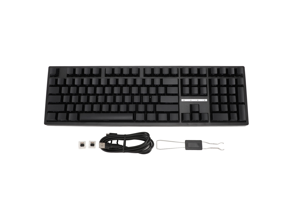 Teclado Mecânico 108 Teclas 3 Modos Switch Linear Rgb Sem Fio 2.4g Bluetooth 5.0 Type C Para Gaming