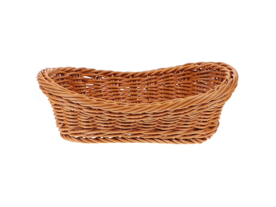 Cesta De Panes Cesta De Frutas Soporte Para Servir Alimentos De Cocina Cesta De Imitación De Rattan Webake