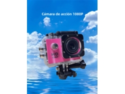 Mini Cámara De Acción Deportiva Para Exteriores, Impermeable, 1080p, Color Rosa