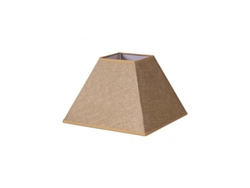 Pantalla Piramide Divos E27 Marron 45dx20dx32h Saco-yute