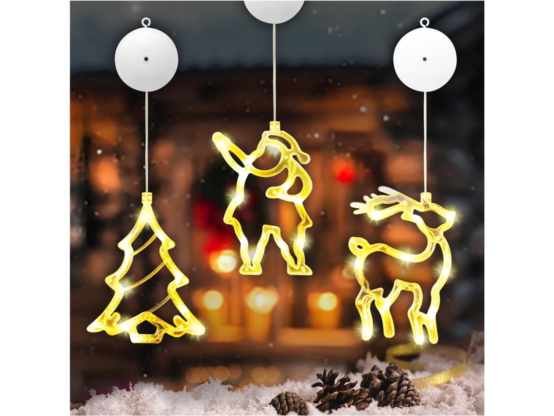 Set De 3 Piezas Con Elementos Navideños