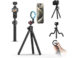 Mini Tripé Flexível Em Formato De Polvo, Suporte Ajustável Para Câmera De Celular.
