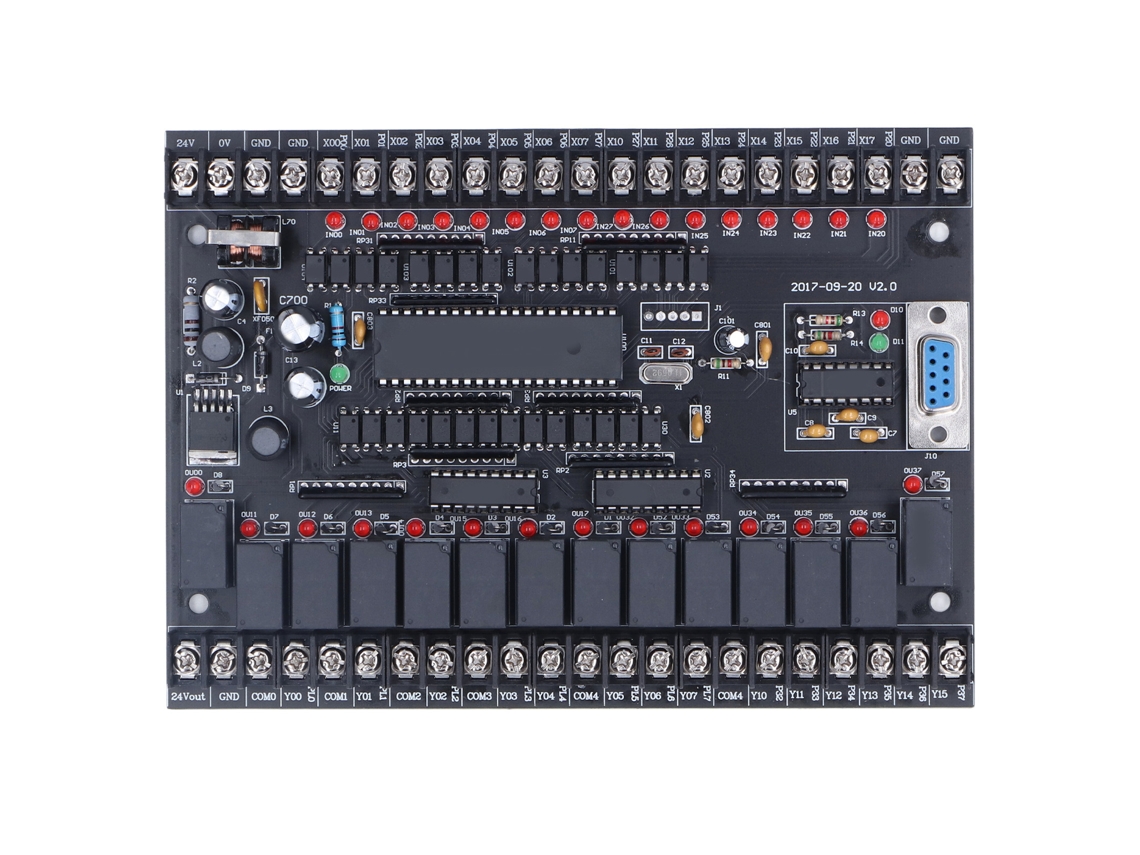 Placa De Control Industrial Plc Tarjeta De Circuito Impreso Controlador Lógico Programable De 24v Cc