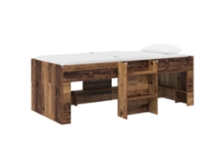 Maison Exclusive - Marco De Cama Alta Para Niños 2 Pcs Madera Envejecida