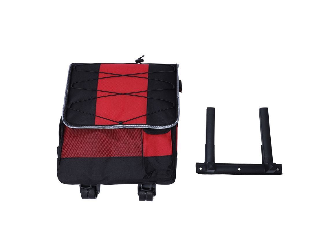 Nevera Portátil Plegable E Impermeable De Gran Capacidad (43 Litros) Con Ruedas, Ideal Para Camping Y Picnics - Roja