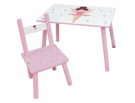 Conjunto de Mesa y Sillas para Niños FUN HOUSE Dancer Ballerina Infantil