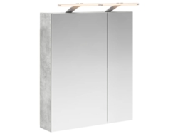 Maison Exclusive - Armario Con Espejo De Baño Gris Concreto 60 X 14,5 X 70 Cm