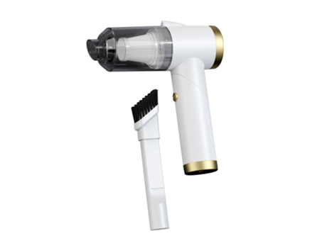 Aspirador inalámbrico para coche, aspirador inalámbrico para electrodomésticos de alta potencia de 120W blanco