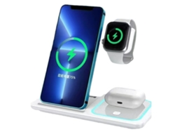 Estación de Carga Sem Fio Rápido para Apple YEMAESRE Blanco