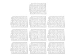 10 Plantillas De Mandala Reutilizables Para Pintura Y Dibujo, Moldes Diy Para Manualidades Y Arte