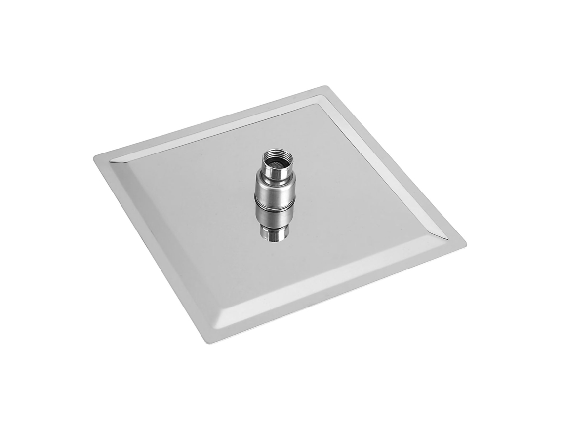 Cabezal De Ducha Moderno Cuadrado De Acero Inoxidable Para Baño, 20x20cm, G1/2, Plateado.