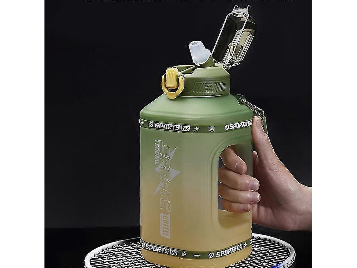 Botella De Agua Deportiva De 1,5 L Con Pajita De Silicona Para Viaje, Ideal Para Ejercicios Rosewell