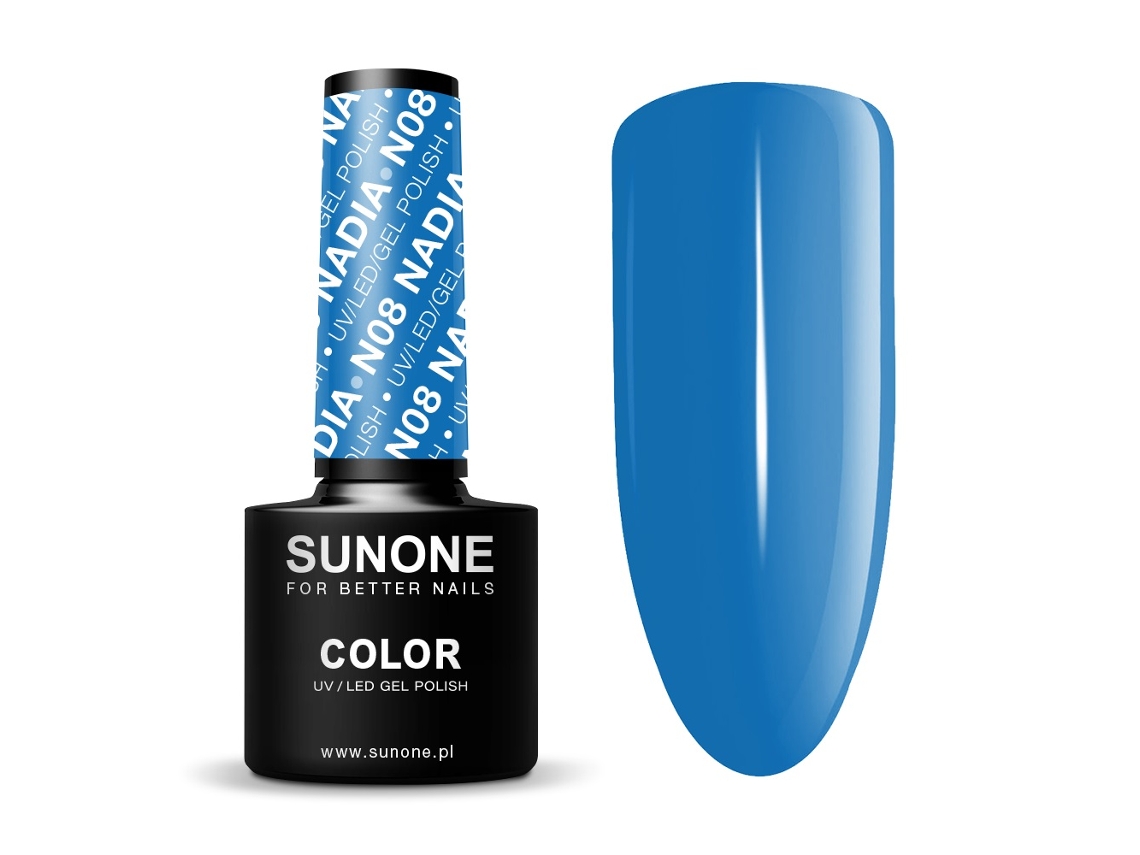 Esmalte de uñas en gel N08 Nadia Professional Uv/led, laca híbrida de alta durabilidad de 5 ml Sunone