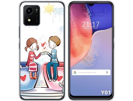 Carcasa Vivo Y01 TUMUNDOSMARTPHONE Dibujos Café Multicolor