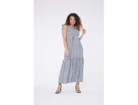 Vestido CHAPTER LONDON Susie Gingham Maxi Dress Mujer (Talla: 14)