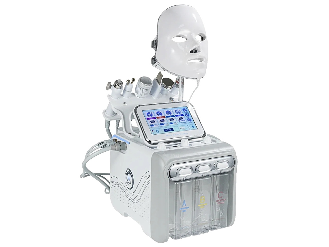 Máquina de hidradermoabrasión, limpieza profesional de la piel, tratamiento no invasivo, material acrílico duradero OEM