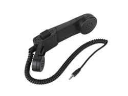 Micrófono Con Altavoz Portátil Con Conector De 3,5 Mm, Auricular Retro, Soporte Para Hombro Ptt, Transparente