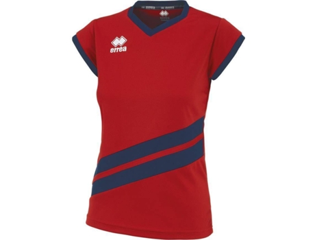 Camiseta de Niños para Voleibol ERREA Jens Rojo Vóleibol Azul (XS)
