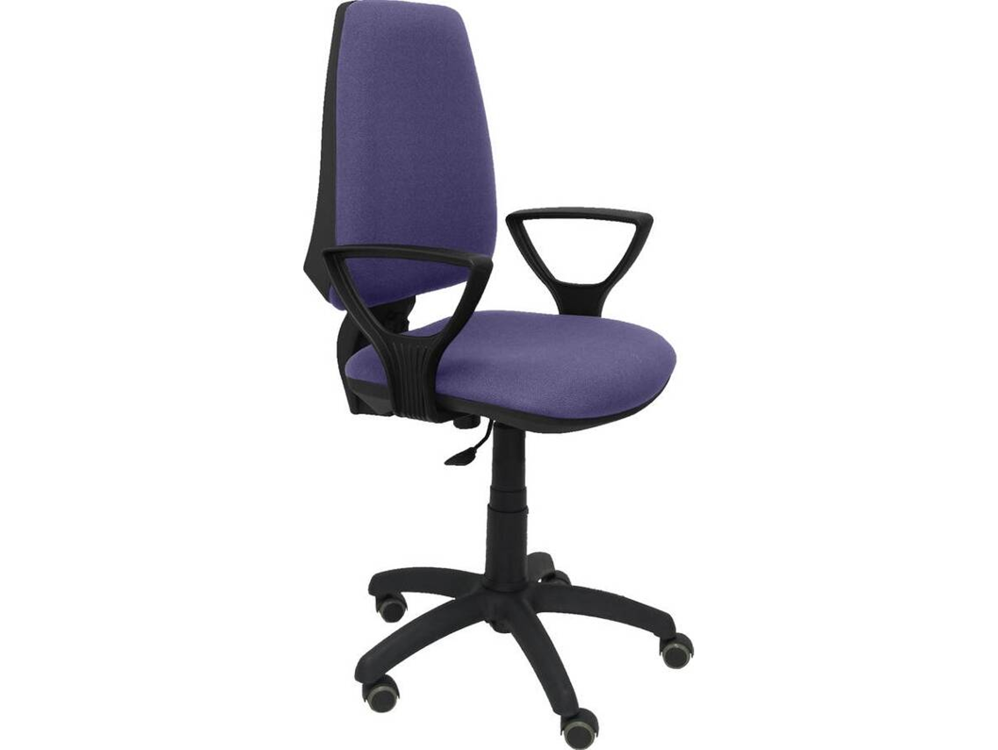 Silla de Escritorio Operativa PYC Elche CP Azul BF RP con ruedas antiarañazos (Brazos Fijos - Tejido)