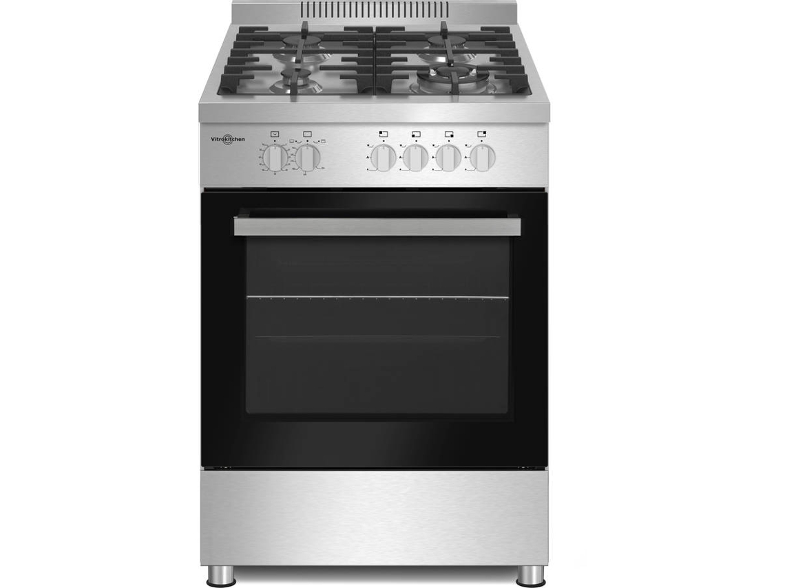 Cocina VITROKITCHEN PF6060IN (55 L - Gas Natural - Inox)