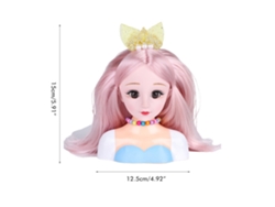 Set De 25 Piezas De Muñeca Peluquera Con Accesorios Para Que Las Niñas Jueguen A Maquillar Y Peinar.