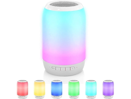 Altavoz Bluetooth con Radio Altavoz Bluetooth Caja de música portátil 7 Versiones de Color/Tws/Tarjeta TF/Entrada Auxiliar Apto para niños BISBISOU...